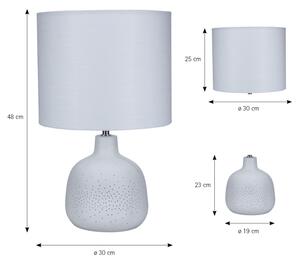 ONLI - Lampada da tavolo ELUMA, 2xE27/15W/230V, 48 cm, bianca