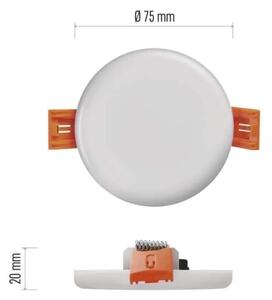Luce da bagno da incasso LED LED/6W/230V IP65