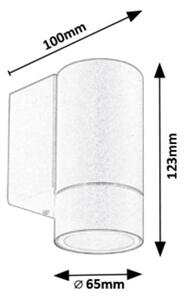 Rabalux 8120 - Applique da esterno PHOENIX 1xGU10/10W/230V IP54 bianco