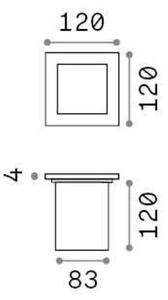 Ideal Lux - Lampada segnapasso da esterno 1xG9/15W/230V IP54