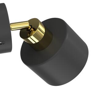 Faretto da parete PARKLA 1xE27/15W/230V nero/oro