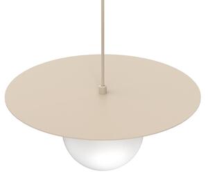 Lampadario a sospensione con cavo FLAT 1xE27/15W/230V beige