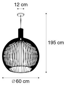 Lampada a sospensione di design oro 60 cm - Wire Dos