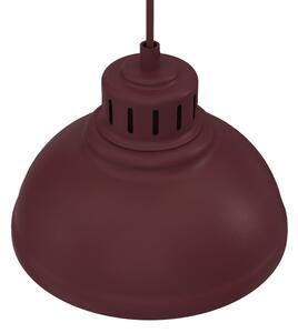 Lampadario a cavo SVEN 4xE27/15W/230V bordeaux