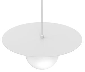 Lampadario a cavo FLAT 1xE27/15W/230V bianco