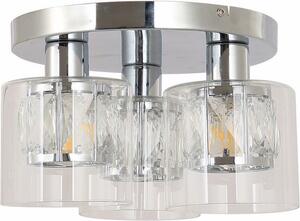 Lampada da soffitto Elmo cromata 3xE14x40W in metallo, dimensioni: 17,5x25x25 cm, IP20, Reality