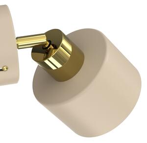 Faretto da parete PARKLA 1xE27/15W/230V beige/dorato