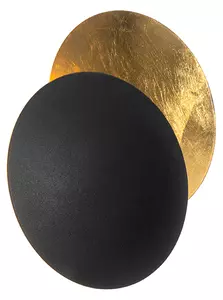 Applique da parete moderna nera con oro - Sunrise