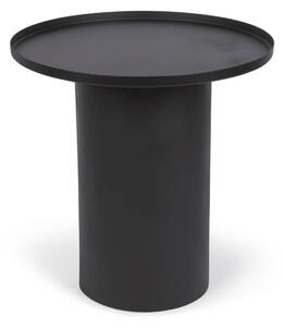Tavolino rotondo Fleska in metallo nero Ø 45 cm