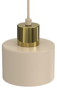 Lampadario a sospensione con cavo PARKLA 1xE27/15W/230V beige/oro