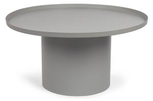 Tavolino rotondo Fleska in metallo grigio Ø 72 cm