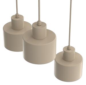 Lampadario a cavo PARKLA 3xE27/15W/230V beige