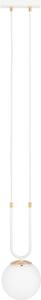 Lampada a sospensione Emibig 1xE14 40W GLAM 1 BIANCO/OPAL 1115/1