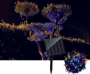 Catena luminosa esterno energia Solare 10 metri Multicolor