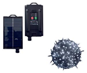 Catene luminose da esterno ad Energia Solare 10 metri Bianco Freddo
