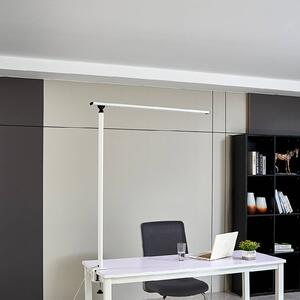 Prios Zyair lampada LED a morsetto uffici, bianco