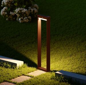 Lampioncino da Giardino Solare 600 Lumen "LMS-091" Corten