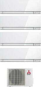 MITSUBISHI Climatizzatore Quadri Split 9000+9000+9000+9000 Btu Inverter Condizionatore con Pompa di Calore Classe A++/A Gas R32 WIFI (Unit Interna