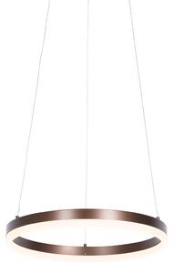 Lampada a sospensione di design bronzo 40 cm con LED dimmerabile a 3 fasi - Anello