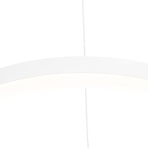 Lampada a sospensione di design bianca 40 cm con LED dimmerabile a 3 fasi - Anello