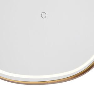Specchio da bagno rame ovale LED touch dimmer - MIRAL