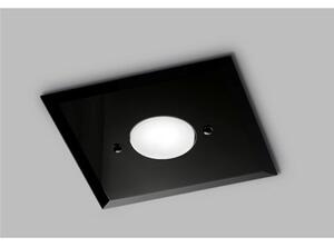 Plafoniera da Muro con in Vetro a Specchio collezione DADO Dimensioni 22x22x h 3 cm - 0,7 kg GX53 LED 1 x max 7 watt struttura Nero