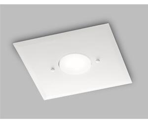 Plafoniera da Muro con in Vetro a Specchio collezione DADO Dimensioni 22x22x h 3 cm - 0,7 kg GX53 LED 1 x max 7 watt struttura BIANCO