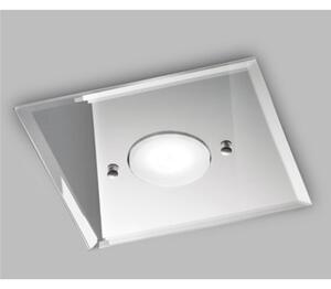 Plafoniera da Muro con in Vetro a Specchio collezione DADO Dimensioni 22x22x h 3 cm - 0,7 kg GX53 LED 1 x max 7 watt struttura Specchiante