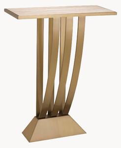 Consolle con piano in travertino Beau Deco