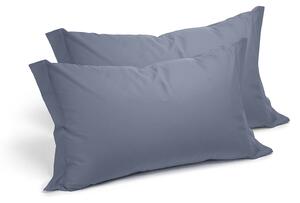 Coppia Federe In Cotone Cotone Tinta Unita Standard Caleffi Tinta Unita Grigio Caleffi