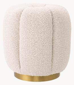 Sgabello imbottito in bouclé Orchanic