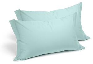 Coppia Federe In Cotone Cotone Tinta Unita Standard Caleffi Tinta Unita Acqua Caleffi