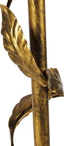 Piantana vintage oro antico 29 cm senza paralume - Tiglio