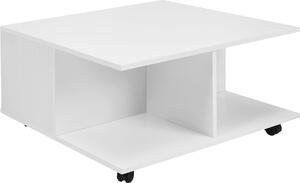Tavolino design 70x70 cm bianco | Wohnling