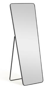 Specchio da terra Nyah in metallo nero 63,5 x 165 cm