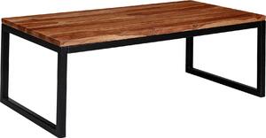 Tavolino 110x40x60 cm sheesham soggiorno legno massiccio / metallo | Wohnling