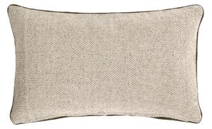 Fodera cuscino Celmira 100% cotone beige e bordo grigio 30 x 50 cm