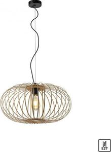Lampada a sospensione, legno naturale, H 120 cm
