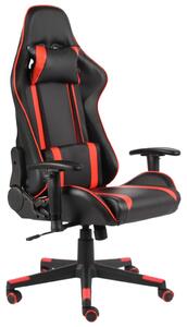 Sedia da gioco girevole in PVC rosso