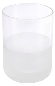 Bicchiere Lilli piccolo in vetro trasparente e bianco