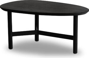 Tavolino 86x50x37 cm in legno massiccio di mango / metallo nero pieghevole | Wohnling