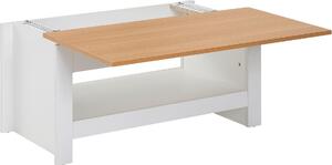 85 x 47 x 45 cm bianco / rovere | Wohnling