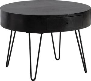 Tavolino in legno massiccio 60 cm tavolo da salotto tavolo da divano cassetto | Wohnling