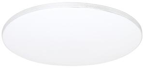 Plafoniera LED rotonda con telecomando SIENA argento-bianca 72W, tonalità di bianco, 4320 lm, plastica, dimensioni: 4x55x55 cm, IP20, Milagro