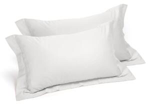 Coppia Federe In Raso Di Cotone Raso Standard Dreaming Tinta Unita Panna Caleffi