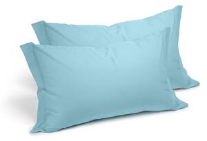 Coppia Federe In Cotone Cotone Tinta Unita Standard Caleffi Tinta Unita Turchese Caleffi