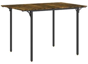 HOMCOM Tavolo da Pranzo a Ribalta stile Industriale per 2-4 Persone in Legno e Metallo, 120x79x79 cm, Marrone Rustico