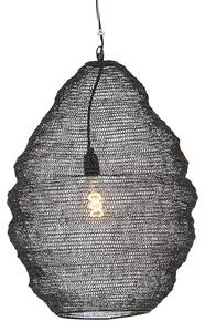 Lampada a sospensione orientale nera 45 cm - NIDUM