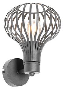 Lampada da parete moderna nera - Saffira