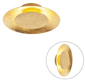 Plafoniera Art Déco oro / ottone con LED - SUN